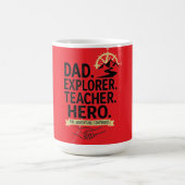 Vater Entdecker Lehrer Held Abenteuer Kaffeetasse (Mittel)