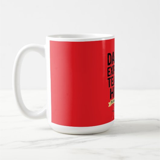 Vater Entdecker Lehrer Held Abenteuer Kaffeetasse (Links)