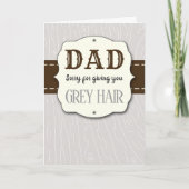 Vater, entschuldigen Sie, dass Sie graues Haar zum Karte (Vorderseite)