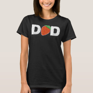Vater Erdbeere Fruitarian I Liebe Vater Vatertag T-Shirt
