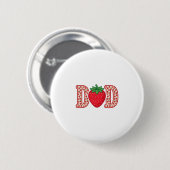 Vater-Erdbeerschrift-Vektor-Shirt-Design_1 Button (Vorne & Hinten)
