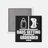 Vater erhalten Grounded Logo-Magnet Magnet (Vorderseite/Rückseite)