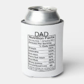 Vater Ernährung Fakten lustig Cooler Dosenkühler (Kanne Vorderseite)