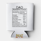 Vater Ernährung Fakten lustig Cooler Dosenkühler (Vorderseite)