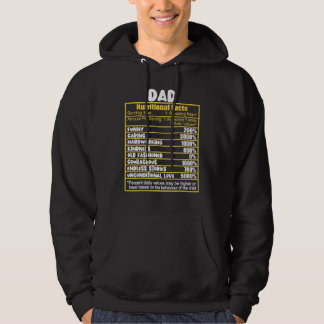 Vater Ernährungsfakte Ernährungsfakte Hoodie