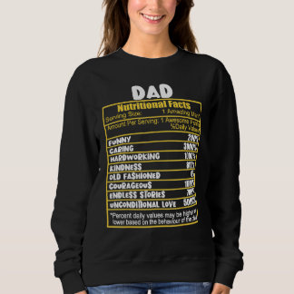 Vater Ernährungsfakte Ernährungsfakte Sweatshirt