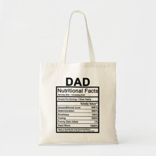 Vater Ernährungsfakte Tragetasche