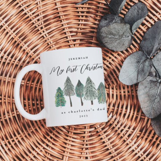 Vater Erstes Foto Pine Trees Kaffeetasse