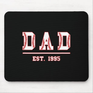 Vater Est. 1995 Softball Fathers Day Geburtstag Vi Mousepad