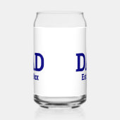 Vater Est. 19xx Navy Blue Text Template Dosenglas (Rechts)