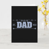 Vater Est. 2003 Daddy Vatertag Karte (Gelbe Blume)
