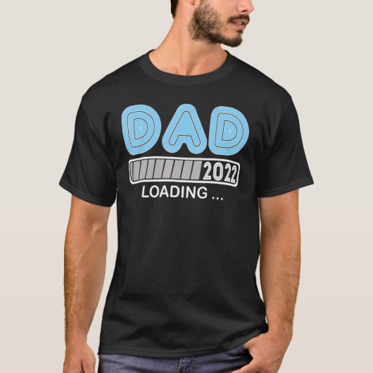 Vater Est 2022 Loading Future New Daddy Baby Vathe T-Shirt (Vorderseite)