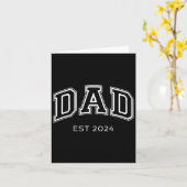 Vater Est. 2024 Daddy Expect Ba Karte (Gelbe Blume)