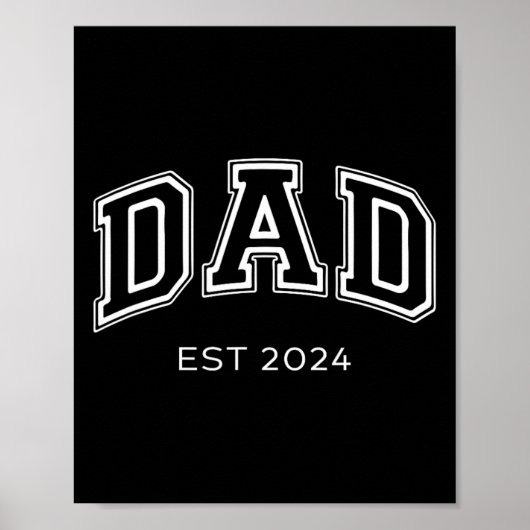 Vater Est. 2024 Daddy Expect Ba Poster (Vorne)