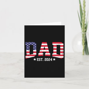 Vater Est 2024 Erster Vatertag für Papa Karte
