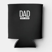 Vater Est. 2024 Schwangere Ehefrau Neuer Vatertag Dosenkühler (Vorderseite)