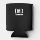 Vater Est. 2024 Schwangere Ehefrau Neuer Vatertag Dosenkühler (Rückseite)