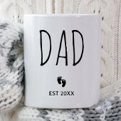 Vater Est. 2025 Erwarten Baby New Dad erstes Mal V Kaffeetasse