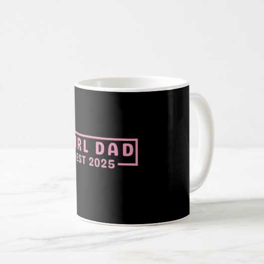 Vater Est 2025 Logokombination Vater 2025 Laden ne Kaffeetasse (VorderseiteRechts)