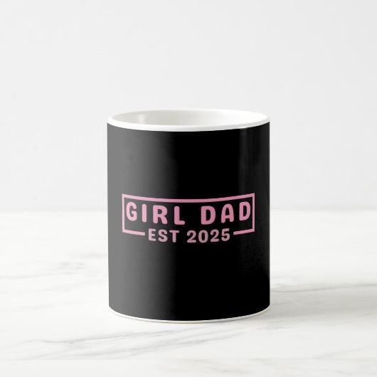 Vater Est 2025 Logokombination Vater 2025 Laden ne Kaffeetasse (Mittel)