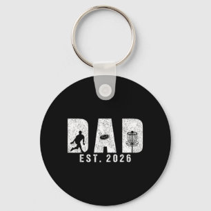 Vater Est 2026 Disc Golf Vater wird neuer Babyvate Schlüsselanhänger