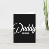 Vater Est. 2026 Erwarten Baby 2026, Vater 2026 Neu Karte (Vorderseite)