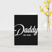 Vater Est. 2026 Erwarten Baby 2026, Vater 2026 Neu Karte (Gelbe Blume)