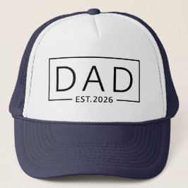 Vater Est 2026 Logo Vater 2026 Laden New Dad 2026 Truckerkappe
