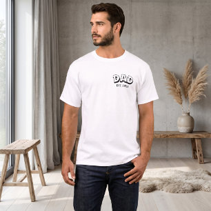 Vater Est. 2027 Minimalistischer Moderner Neuer Va T-Shirt