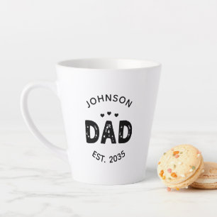 Vater Est. 20XX Vathers Tag Geschenk für neuen Vat Milchtasse