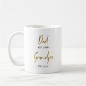 Vater Est. an Opa Est.Tasse Kaffeetasse (Links)