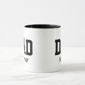 "Vater - est. Datum" Neues Geschenk Tasse (Zentrum)