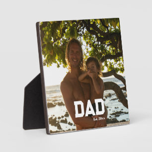 Vater Est Foto Anpassbares Jahr Vatertag Fotoplatte