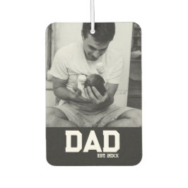 Vater Est Foto Schwarz & Weiß Jahr Vatertag Autolufterfrischer