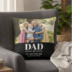 Vater Est. Jahr Name Nummer Schrift Foto Kissen