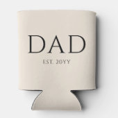 Vater Est Modern New Daddy zum Vater geworben Dosenkühler (Rückseite)