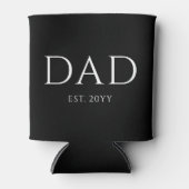 Vater Est Modern New Daddy zum Vater geworben Dosenkühler (Vorderseite)