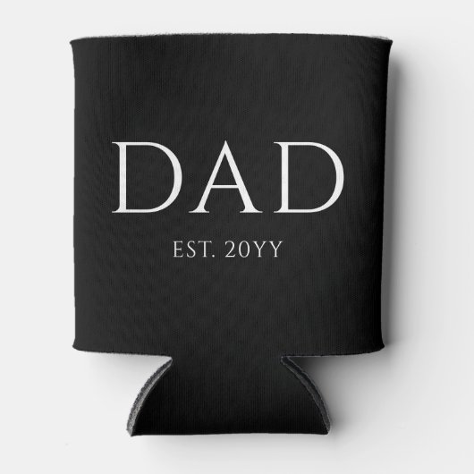 Vater Est Modern New Daddy zum Vater geworben Dosenkühler (Vorderseite)