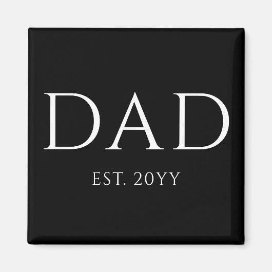 Vater Est Modern New Daddy zum Vater geworben Magnet (Vorne)