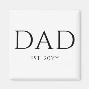 Vater Est Modern New Daddy zum Vater geworben Magnet