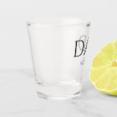 Vater Est Modern New Daddy zum Vater geworben Schnapsglas (Links)