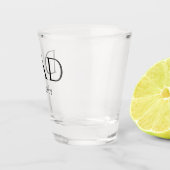 Vater Est Modern New Daddy zum Vater geworben Schnapsglas (Rechts)