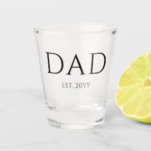 Vater Est Modern New Daddy zum Vater geworben Schnapsglas