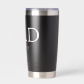 Vater Est Modern New Daddy zum Vater geworben Thermobecher (Rückseite)