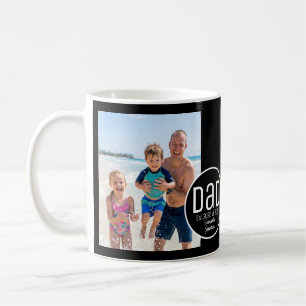 Vater Est. Moderne, fette, einfache Kindernamen-Fo Kaffeetasse