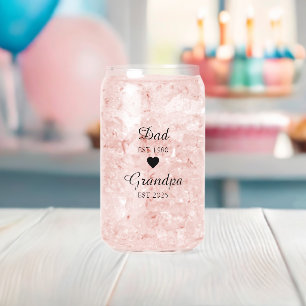 Vater est. & Opa est. - Geschenk für ein benutzerd Dosenglas