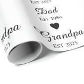 Vater Est. & Opa Est. - Vatertagsgeschenk | Geschenkpapier (Rolleneckpunkt)