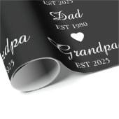 Vater Est. & Opa Est. - Vatertagsgeschenk | Geschenkpapier (Rolleneckpunkt)