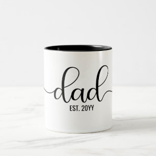 Vater Est, Papa wird sein   Elegante Geschenke aus Zweifarbige Tasse