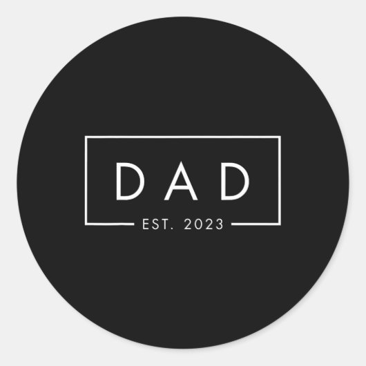 Vater Est Runder Aufkleber (Vorderseite)